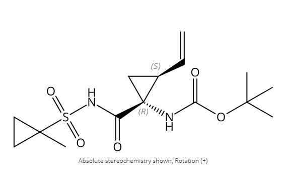 Carbamic acid,N-[(1R,2S)-2-ethenyl-1-[[[(1-methylcyclopropyl)sulfonyl]amino]carbonyl]cyclopropyl]-,1,1-dimethylethyl ester
